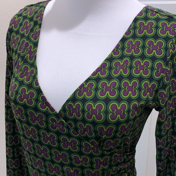 London Times Faux Wrap Dress - Picture 6 of 16